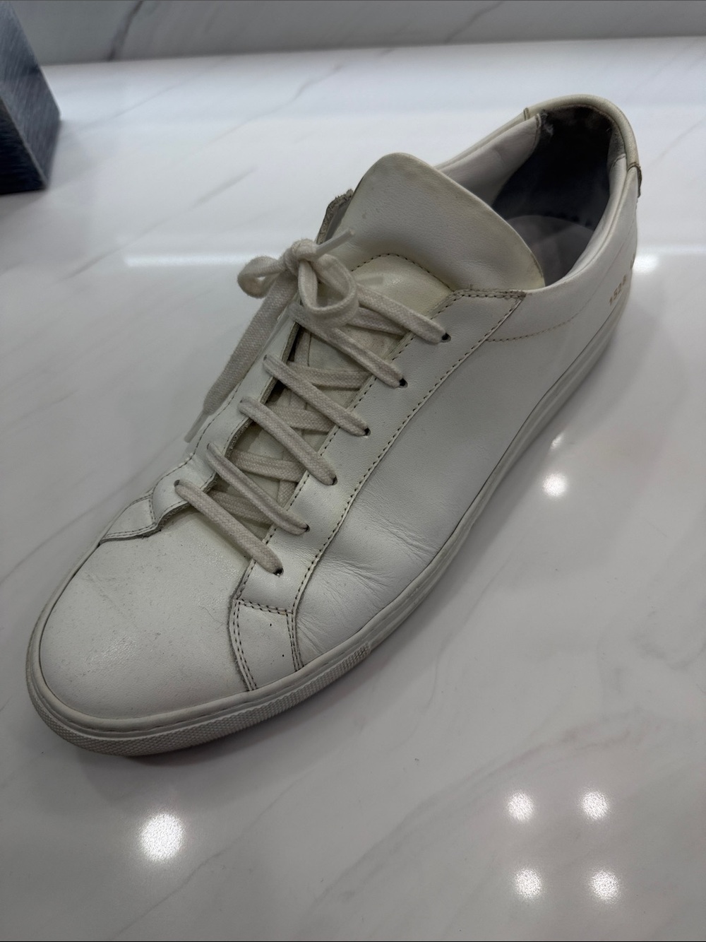Common Projects Classic White Leather Men's Sneaker - Casual Low-Top